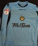 Newport County AFC Bittner number 30 match worn goalkeeper shirt size L, long sleeve