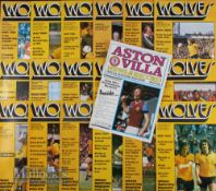 1979/80 season Wolverhampton Wanderers football programmes to include homes (18) plus aways (21)