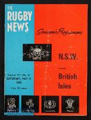 1966 British & I Lions Programmes in Australia: The Lions drew this clash at Sydney 6-6, and it is a