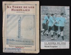 1930 World Cup Publications Mundo Uruguayo magazine, July 31st 1930 edition with 2 Uruguay players