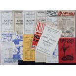 1946/47 Blackpool home match programmes Stoke City, Portsmouth, Liverpool, Everton; aways at Preston