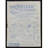 1926/27 Chelsea v Wolverhampton Wanderers Div 2 match programme 18 April 1927. Poor-fair.