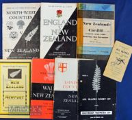 1953-4 NZ All Blacks in GB & I Rugby Programmes etc (8): The games for the tourists at S Counties (