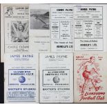 Selection of Llandudno FC home match programmes 1952/53, 1955/56 Blaenau Festiniog 1956/57 Borough