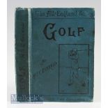 Everard, H S C – Golf in Theory and Practice 1898 Book bound in decorative blue cloth boards,
