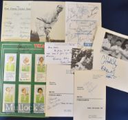 Selection of assorted Cricket Autographs featuring Ben Hollioake, John Edrich, Colin Milburn,