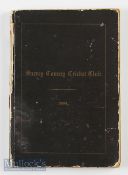 Surrey County Cricket Club 1894 151 page annual book listing members, rules some matches played that