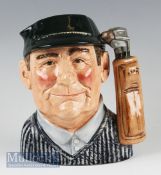 Royal Doulton ‘Golfer’ D6784 Character Jug special edition new colourway 1987 for John Sinclair,