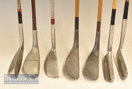 7x assorted early plastic coated steel shafted putters to include Standard Golf Co ‘Cotton-Mills’