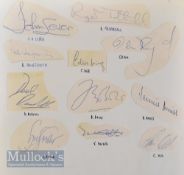 Various Cricket Autographs including J Lever, R Illingworth, D Amiss, C Old, V Holder, B Bolms, C