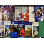 Collection of Assorted Golf Programmes, Media Guides to cover Majors, Ryder Cup and more (45+) Box