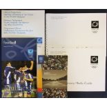 2004 Athens Olympics Programmes (5) incl official opening programme, Stadion official spectator