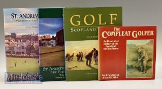 Hamilton, David (signed) – Golf Scotland’s Game Book 1998 SB, plus The Compleat Golfer An