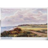 Andrew Welch (signed) – ltd ed colour golf print entitled ‘Nairn Golf Course’ signed by the artist