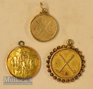 3x various small golf winners gold medals from early 1900s onwards – 1903 Concord Golf Club (now