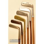 6x Various putters including 5x metal blades 2x Gem models, Sureshot wry neck, Ladies wry neck,