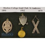 Interesting Collection of Madras College St Andrews (Founded in 1833) Golf Club medals (4) – small