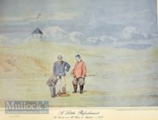 Royal North Devon related Golfing Prints taken from Major F P Hopkins (alias Shortspoon) and