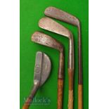 Good various irons and putters including Oke Pat 7” long slim hosel putter; New Mills Ray Model;