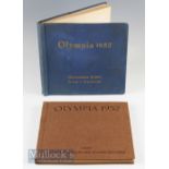 1952 Helsinki Olympics Hardback Sticker Albums (2) both in German, Band 1 with brown cloth boards