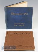 1952 Helsinki Olympics Hardback Sticker Albums (2) both in German, Band 1 with brown cloth boards