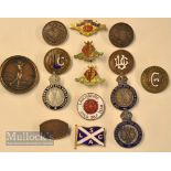 Large Collection of various Ladies silver plate and enamel, bronze and brass pin badges (16) 3xThe