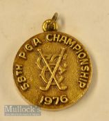 1976 US 58th PGA Championship players gilt medal – played at The Congressional Country Club Bethesda