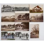 Selection of Royal St Georges Golf Club Postcards featuring the Club House, and Princes Golf