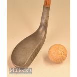 Mills Y model alloy long nose putter upright lie showing a J Heron Worplesdon GC stamp mark to the