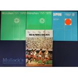 1972 Munich Olympics Sticker Albums both no.18 with green covers, both in German, (one having a