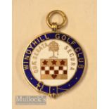 1930 Windyhill Golf Club 9ct Gold and Enamel Monthly Winners Medal - engraved on the reverse Monthly