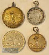 Collection of News of The World Annual Golf Club Silver Winners Medals from 1926-1958 (4) – each
