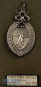 Fine 1903 Inverleith Golf Club “Turnbull” silver winners medal – with embossed period golfer to