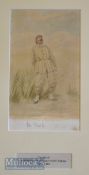 FRANCIS POWELL HOPKINS – MAJOR SHORTSPOON (1830-1913) - original golfing watercolour titled “The