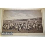 SCARCE 1893 ROYAL NORTH DEVON GOLF CLUB Rare Photogravure of The Members– on the course at