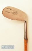 Fine and as new Lockwood Brown Mammoth niblick – head measures 4.5”x 3.5” - stamped Niblick to the
