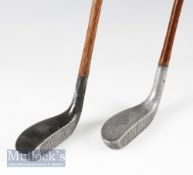 2x Standard Golf Co Mills “Y” Model longnose alloy mallet head putters – Medium lie and an Upright