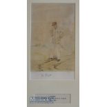 FRANCIS POWELL HOPKINS – MAJOR SHORTSPOON (1830-1913) - original golfing watercolour titled “The Rut