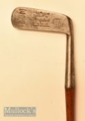 A Compston 100% patent putter with Scottish hand mark of Alex Patrick stamped May & Co Nairobi, with