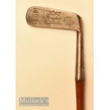 A Compston 100% patent putter with Scottish hand mark of Alex Patrick stamped May & Co Nairobi, with