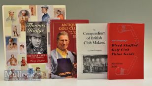 Golf Reference Books to include The Compendium of British Club Makers by Pete Georgiady (signed),