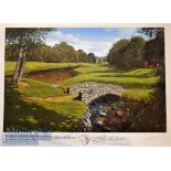 Graeme Baxter signed ltd ed colour golf print “2002 Official World Golf Championships” - signed by