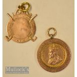 2x Carnoustie Golf Club 9ct gold medals from 1902 onwards – Carnoustie Coronation Golf Trophy 9ct