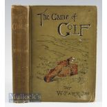 Park, W Junior – The Game of Golf Book 1896 a detailed 261 page book, illustrated, in decorative