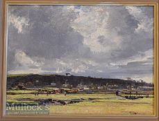 WELLS, WILLIAM PAGE ATKINSON - RBA (1872-1923) WESTWARD HO! – Royal North Devon Golf Course oil on