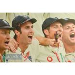 2x Iconic Cricket Prints on Canvas depicting England Ashes Victory v Australia 2005 both