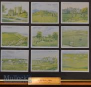 W D and H O Wills Golfing cigarette cards c1924 titled “Golfing” complete set of 25/25 large
