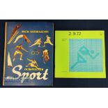 1972 Munich Olympics Erich Oberrascher Olympischer Sport Sticker Album appears complete with some