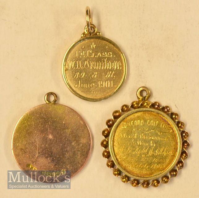 3x various small golf winners gold medals from early 1900s onwards – 1903 Concord Golf Club (now - Image 2 of 2