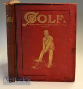 1895 Golf Weekly Magazine Bound Volume titled “Golf – A Weekly Record of “Ye Royal and Ancient” Game